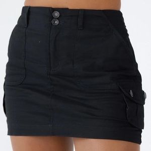Klassy Network Black Cargo Skort Built in Shorts S